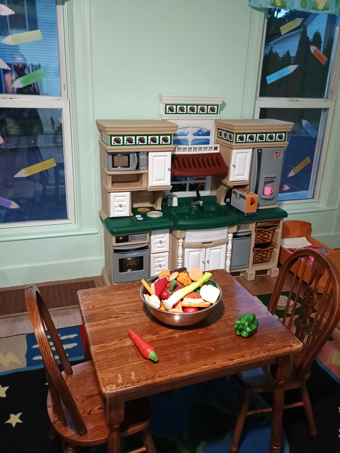 Dramatic play kitchen